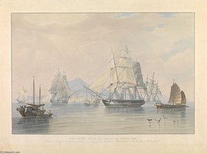 The Opium Ships At Lintin In China