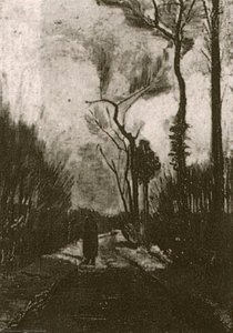 Lane In Autumn — Vincent Willem Van Gogh, Post-impressionism