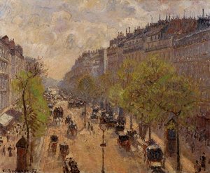 Boulevard Montmartre, Spring — Camille Pissarro