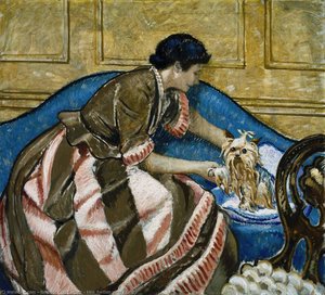 Mrs. Bartlett with a Dog