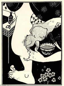Birth From The Calf Of The Leg — Aubrey Vincent Beardsley, Art Nouveau