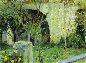 Capri. Almond Trees In Blossom. — Mikhail Nesterov