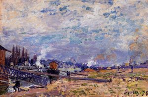 The Seine At Grenelle — Alfred Sisley