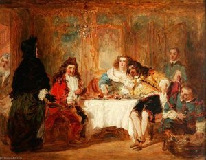 Mme Jourdain Discovers Her Husband at the Dinner Which He Gave to the Marquise and Count Dorante