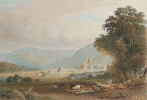 Keswick New Church Looking Into The Vale Of Borrowdale, Cumberland