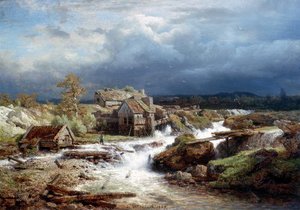 Old Watermill On Wildbach — Andreas Achenbach