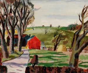 Paddock At Stoke By Nayland, Essex — Rowland Suddaby