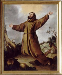 Saint Francis Of Assisi Receiving The Stigmata — Bartolomé Esteban Murillo