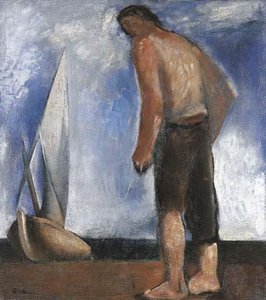 Fisherman And Boat — Mario Sironi