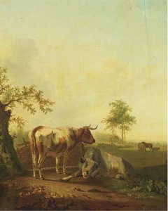 Cattle In A Meadow - — Pieter Gerardus Van Os