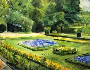 The Terrace In The Wannsee Garden Toward The Northeast — Max Liebermann, Impressionism