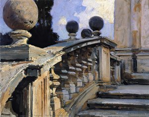 The Steps Of The Church Of S. S. Domenico E Siste In Rome — John Singer Sargent