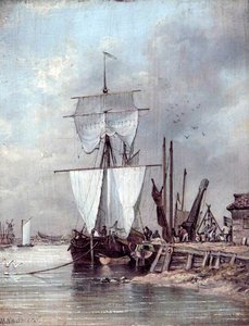 Ship At A Quayside — Henry Redmore