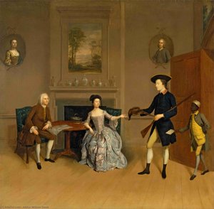 John Orde, His Wife Anne, And His Eldest Son William — Arthur William Devis, Conversation Piece