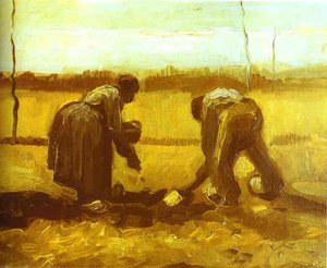 Fermiers Plantant Des Pommes De Terre — Vincent Willem Van Gogh, Post-impressionism