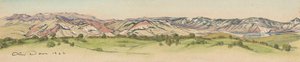 Mountain Range, Cody, Wyoming — Olin Dows