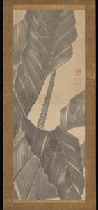 Banana Leaves — Itō Jakuchū, Edo Period
