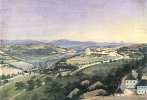 Blick auf Kremsmünster und Umgebeung