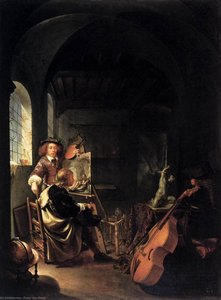 The Painter's Studio — Frans Van Mieris, Dutch Golden Age Realism