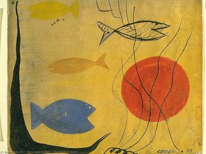 Four Fish In Water — Alexander Milne Calder