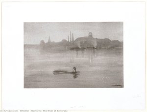 Nocturne: The River At Battersea — James Abbott Mcneill Whistler