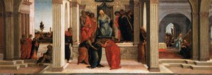 Three Scenes From The Story Of Esther — Sandro Botticelli, Early Renaissance