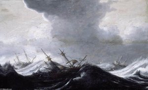 Dutch Shipping in Heavy Seas