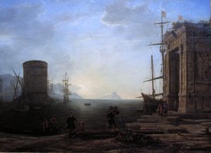 Harbour View At Sunrise — Claude Lorrain (claude Gellée)