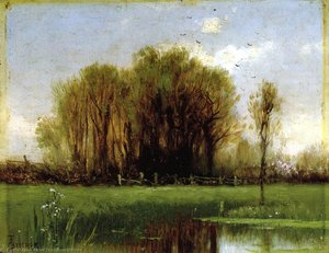 Landscape With Water — Alfred Thompson Bricher, Hudson River School