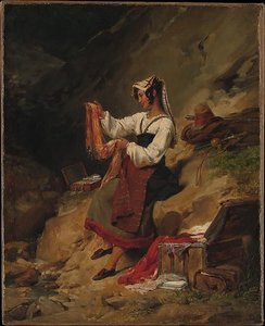 The Italian Brigand's Wife — Léon Cogniet