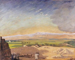 Cairo From The Pyramids With The Artist Painting — Winston Spencer Churchill