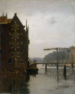 Warehouses On Uilenburg Sun — Willem Witsen