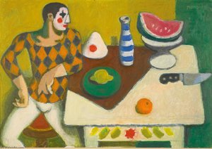 Still Life With Clown — Alberto Morrocco