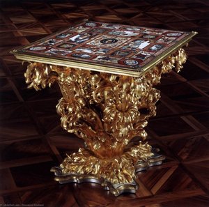 Wooden Base For A Tabletop — Giovanni Giuliani, Baroque