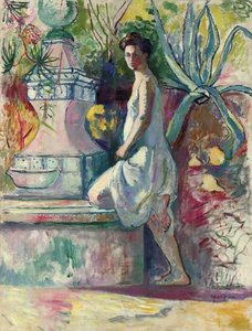 Jeanne At The Fountain, Villa Demiere — Henri Gaudier-brzeska