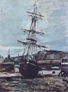 Gestrandetes Boot In Fecamp — Claude Monet