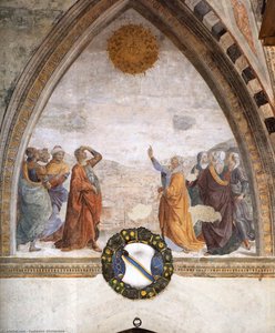 Meeting Of Augustus And The Sibyl — Domenico Ghirlandaio