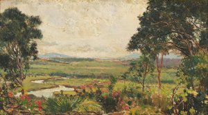 Rio Tietê Visto Da Penha — Agustín Salinas Y Teruel, Realism