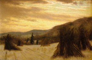 Winter Hills Above Sellersville — William Trego