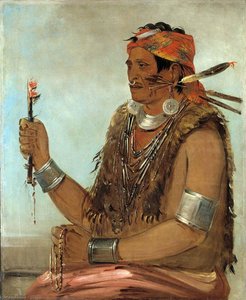 Ten Sqúat A Way, The Open Door, Known As The Prophet, Brother Of Tecumseh — George Catlin