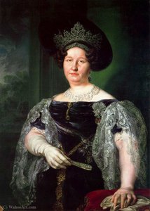 Portrait Of Queen Maria Isabella Of The Two Sicilies — Vicente López Y Portaña