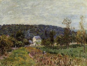 An Autumn Evening Near Paris — Alfred Sisley