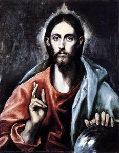 Christ Blessing (the Saviour Of The World) — El Greco