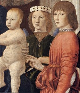 Madonna And Child Attended By Angels (detail) — Piero Della Francesca