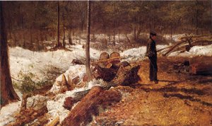 A Boy In The Maine Woods — Jonathan Eastman Johnson