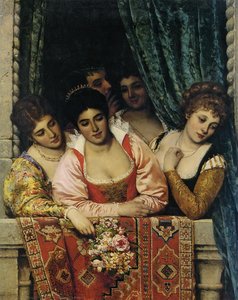 Ladies On A Balcony — Eugen Von Blaas