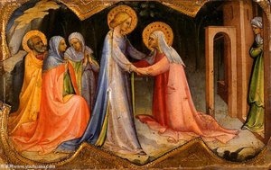 The Visitation — Lorenzo Monaco, Early Renaissance