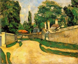 Houses Along A Road — Paul Cézanne, Post-impressionism