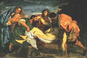 The Entombment, Louvre — Titian