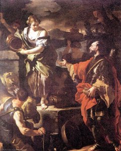 Rebecca And Eleazer — Francesco Solimena, Baroque
